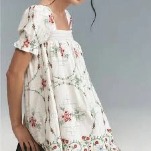 Lulu Rose Embroidered Mini Dress EUC - Picture 3 of 14